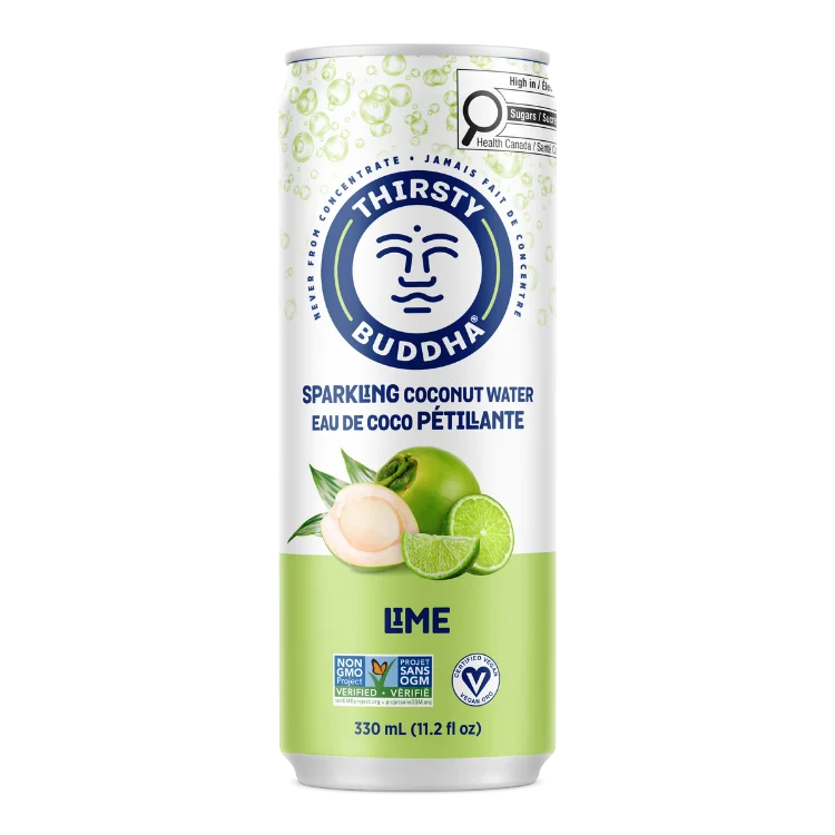Sparkling Coconut Water with Lime