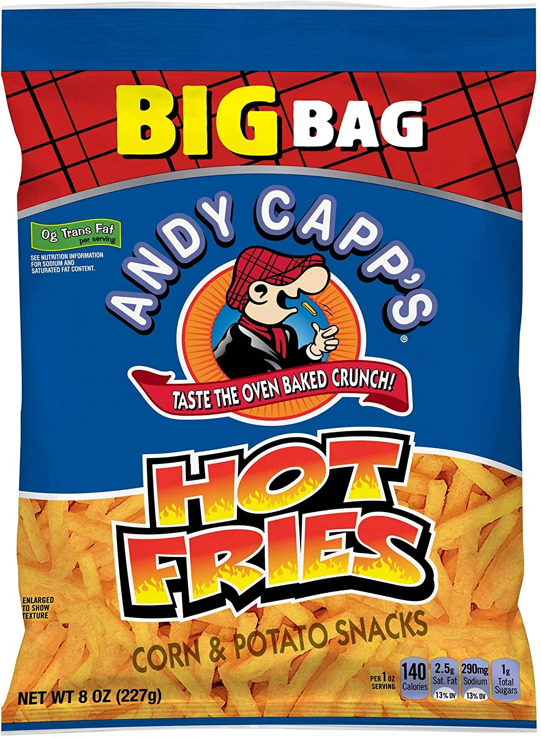Andy Capp's Hot Fries Big Bag 227 g