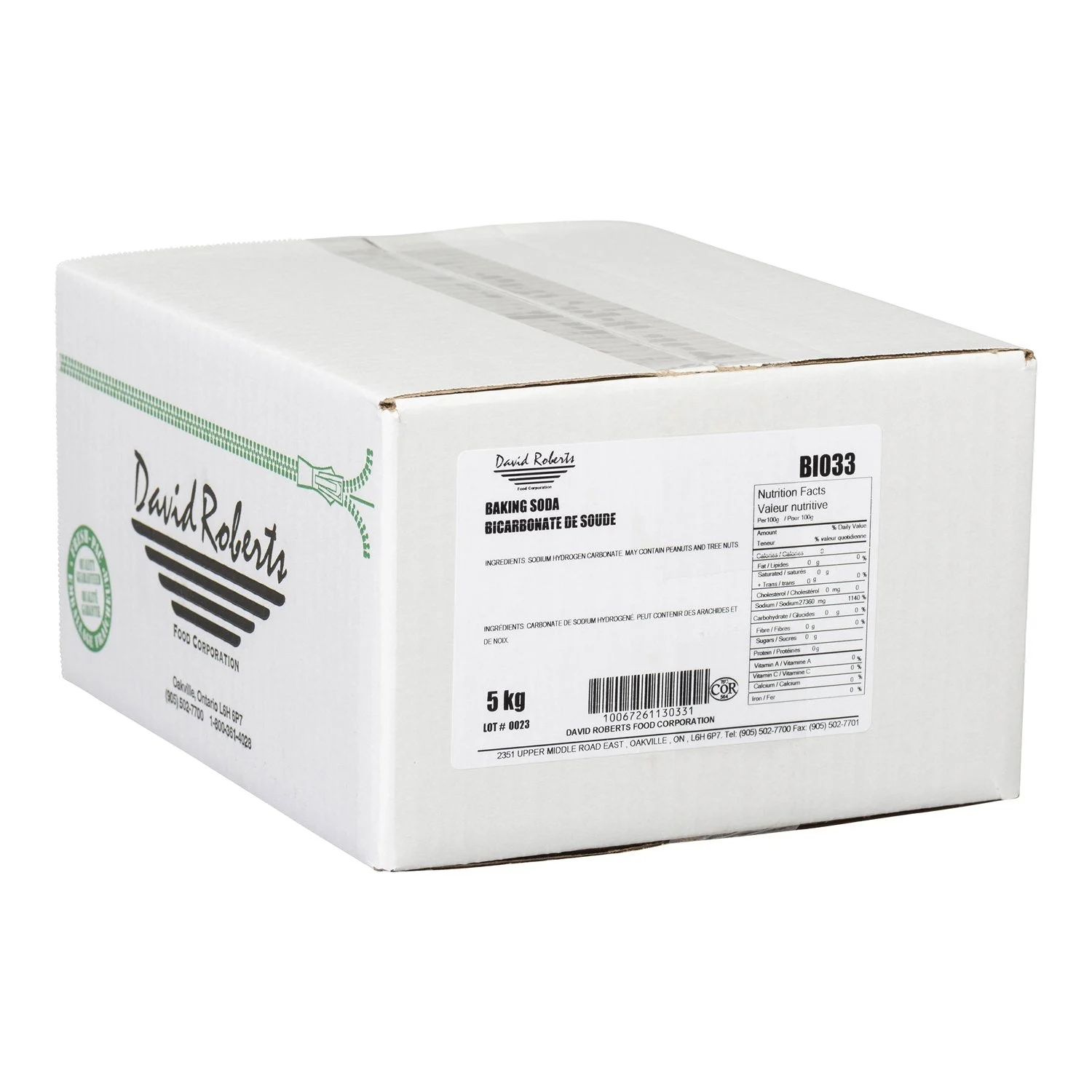 Baking Soda - Sodium Bicarbonate - David Roberts - 5 kg - Canadian Distribution