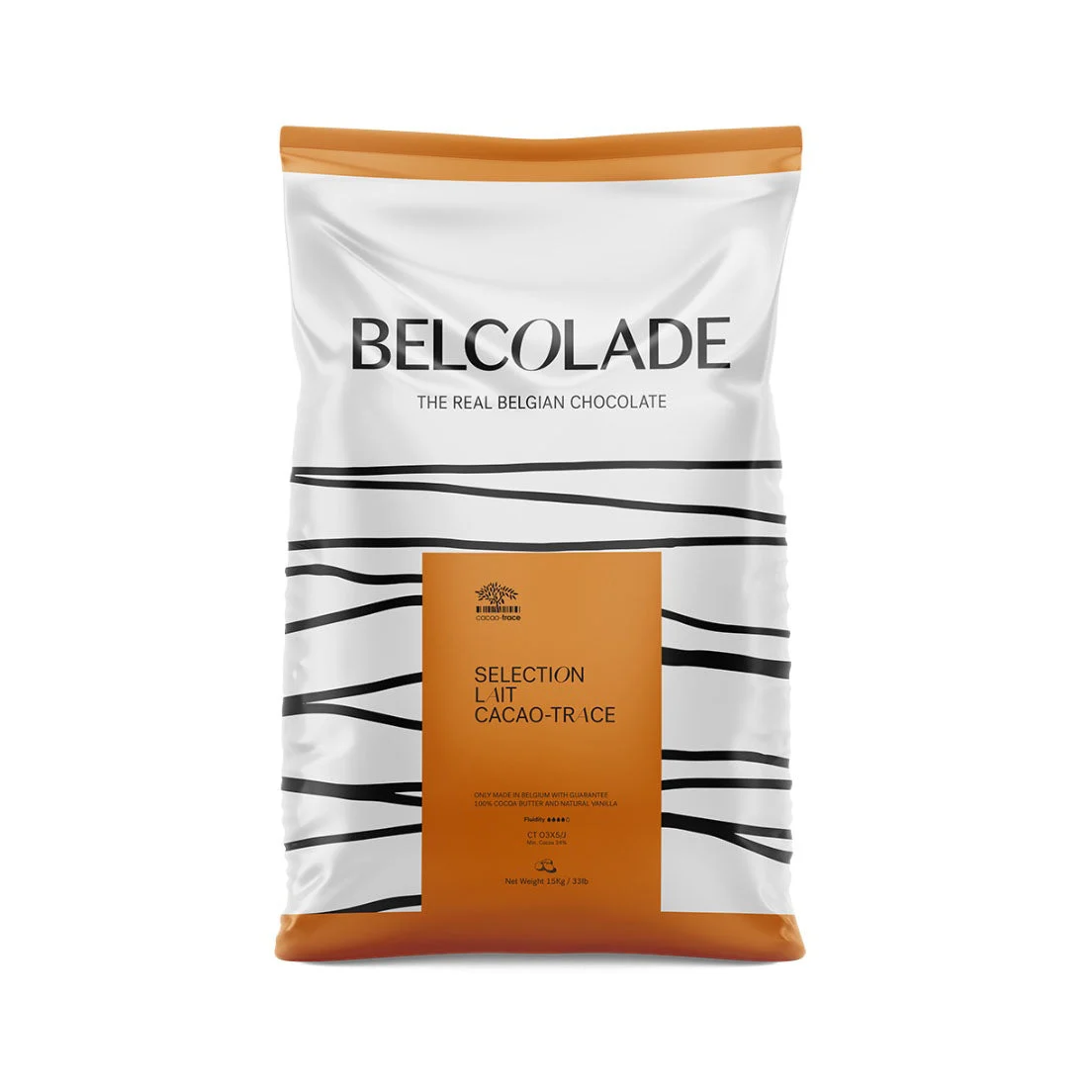 BELCOLADE Selection Lait 34% – Milk Chocolate Couverture - 15kg - Canadian Distribution