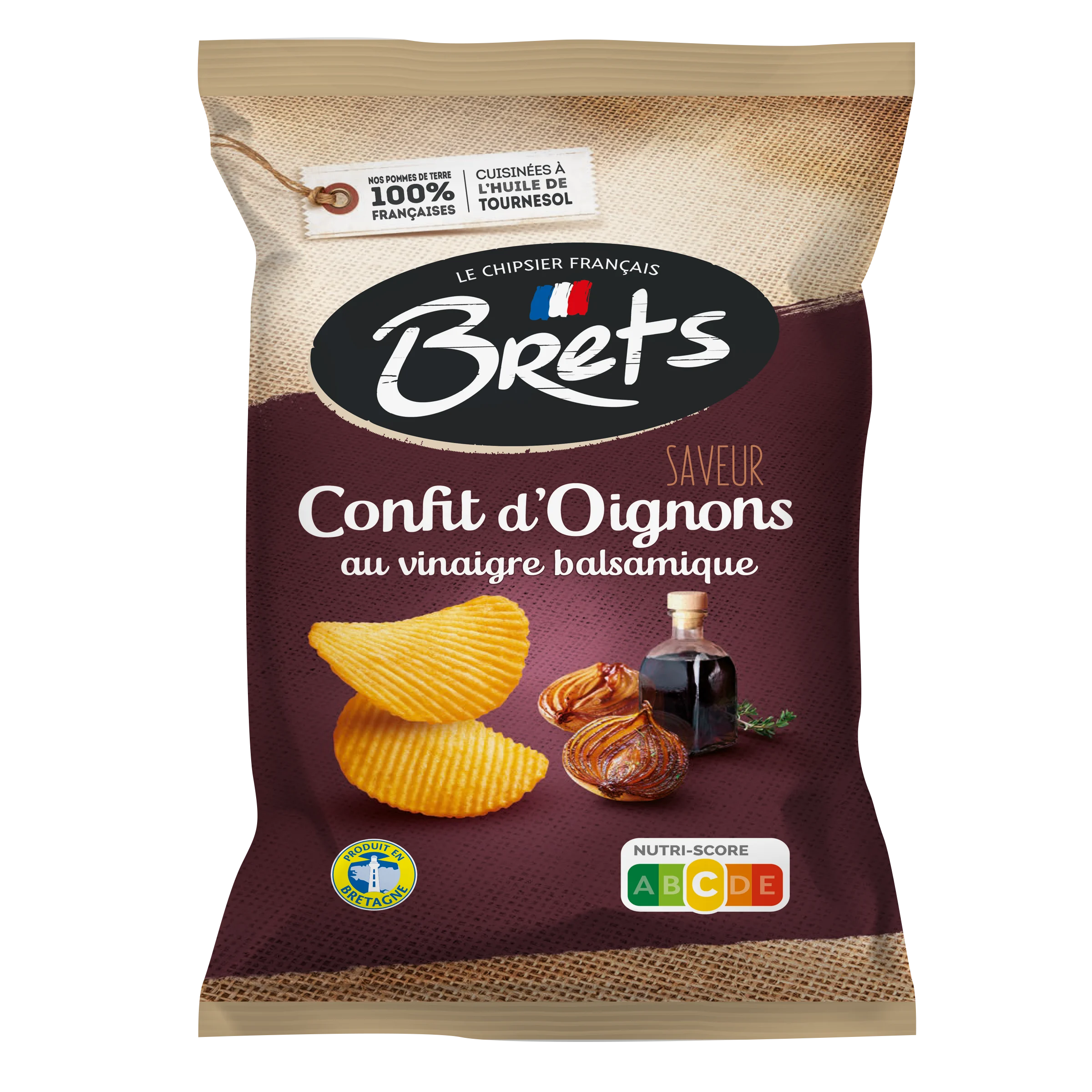 Brets Chips Caramelized Onions and Balsamic Vinegar Flavour 125 g