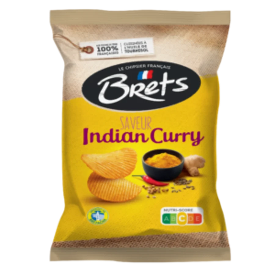 Brets Chips Indian Curry Flavour 125 g