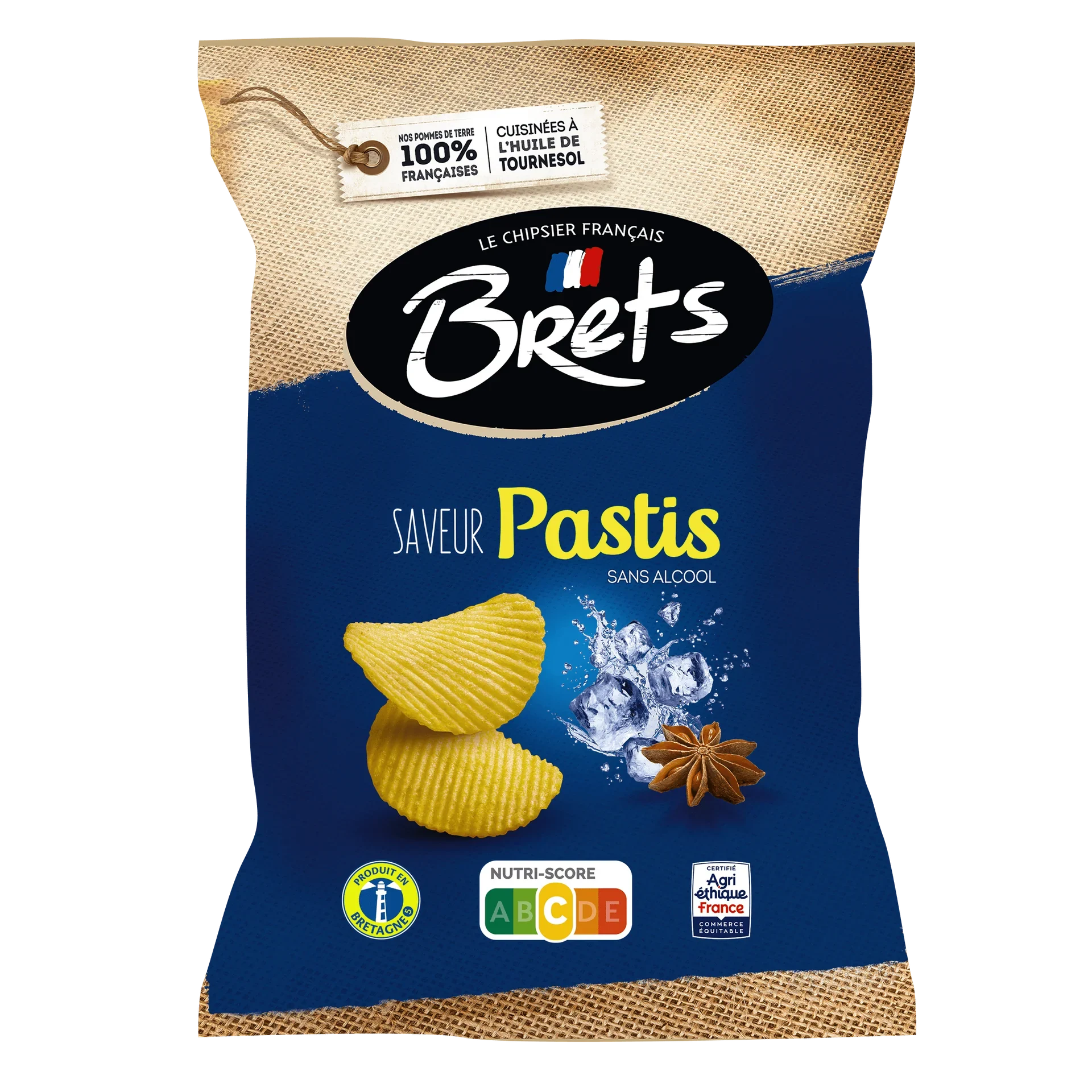 Brets Chips Pastis Flavour 125 g