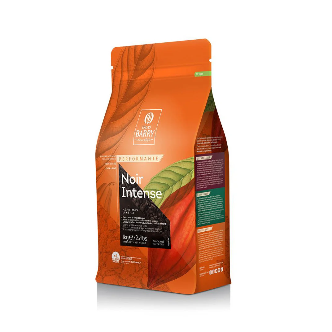 CACAO BARRY Noir Intense – Extra Dark Cocoa Powder, 1kg - Canadian Distribution