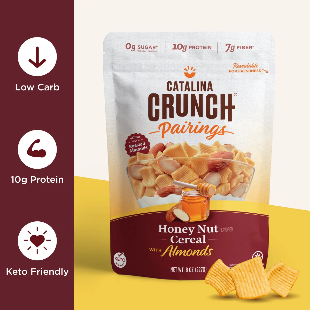 Catalina Crunch Pairings Cereals Honey Nut with Almonds