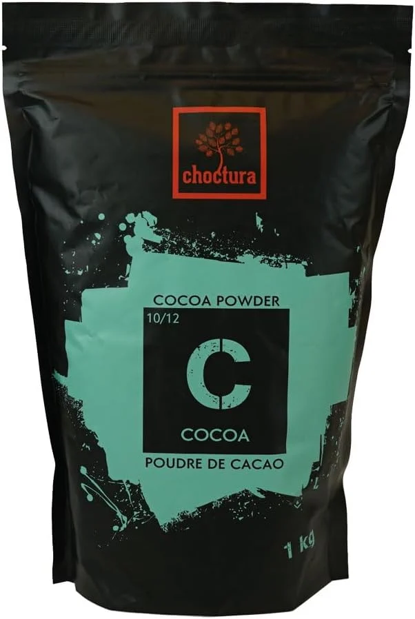 Choctura - Premium Cacao Powder - 10-12% Cocoa Butter Fat - 1 KG - Dutch Processed - No Additives or Preservatives
