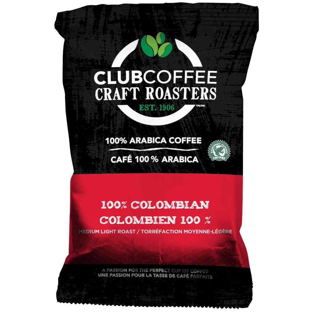 Club Coffee Craft Roasters | 100% Colombian | Fractional Packaging