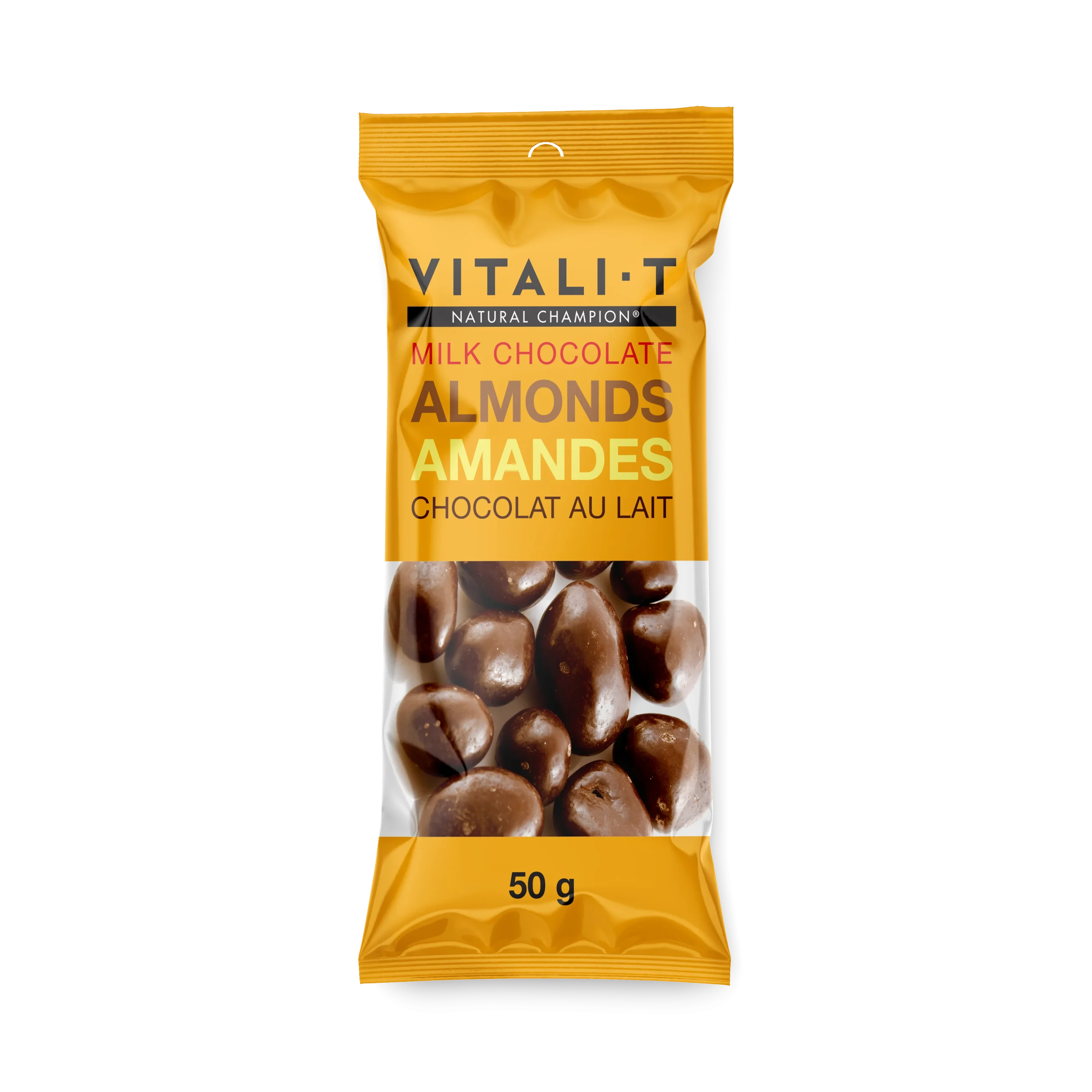 Collations mélange de noix amandes chocolat au lait - boîte de 15x50G - Vitali-T