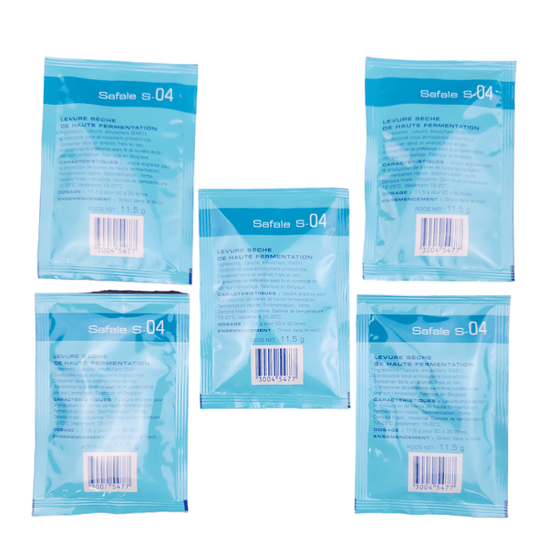 Fermentis Safale S-04 Dry Ale Yeast - Pack Of 5