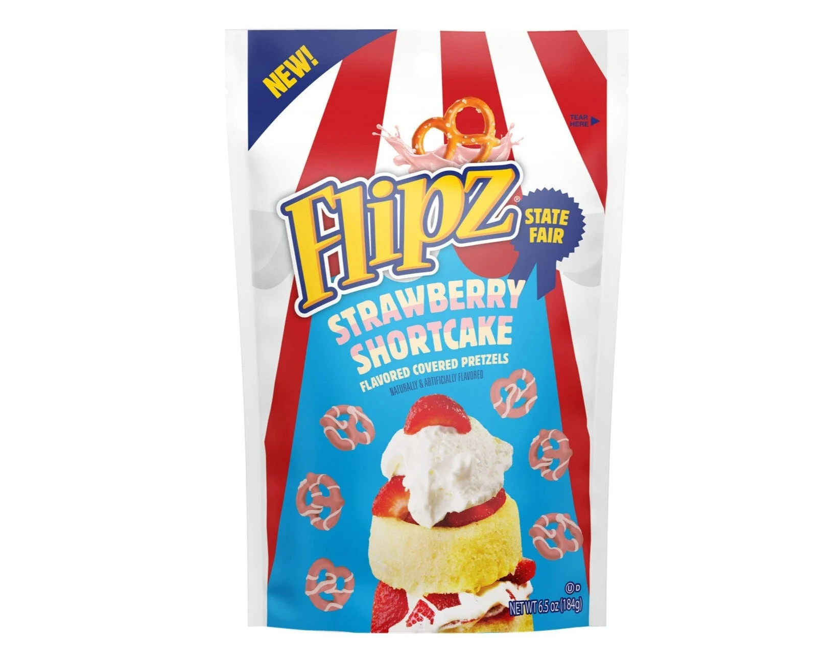 Flipz Strawberry Shortcake Covered Pretzels 184 g