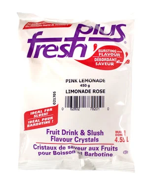 Fresh Plus Pink Lemonade Drink Crystals - Drink and Slush Mix - Lynch - Case ( 12 x 450 grams)
