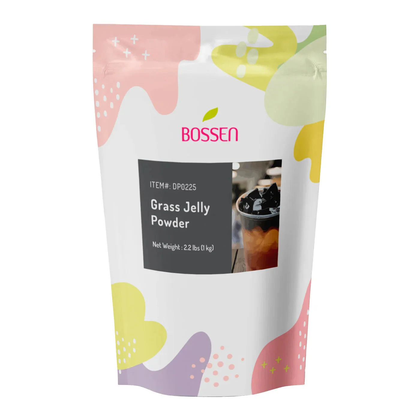 Grass Jelly Concentrated Powder (2.2 Lbs) | Bubble Tea Topping | Bossen