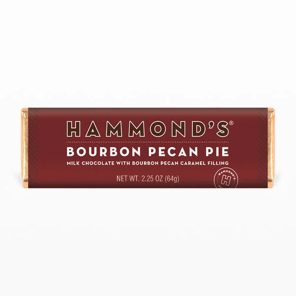 Hammond's Bourbon Pecan Pie Milk Chocolate Candy Bar 64 g