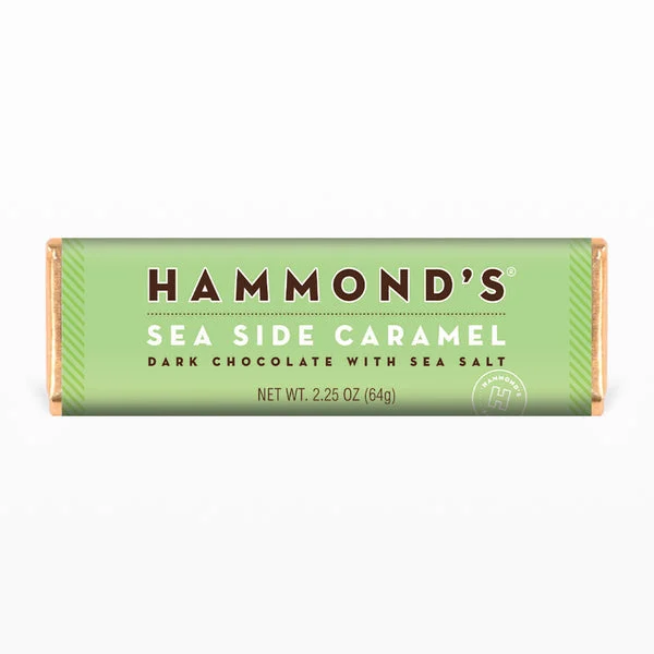 Hammond's Sea Side Caramel Dark Chocolate Candy Bar 64 g