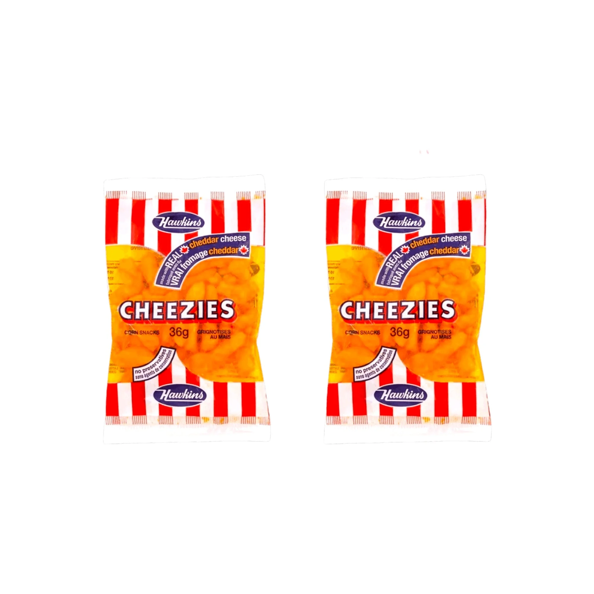 Hawkins Cheezies Cheddar Cheese 36 g - pack of 2