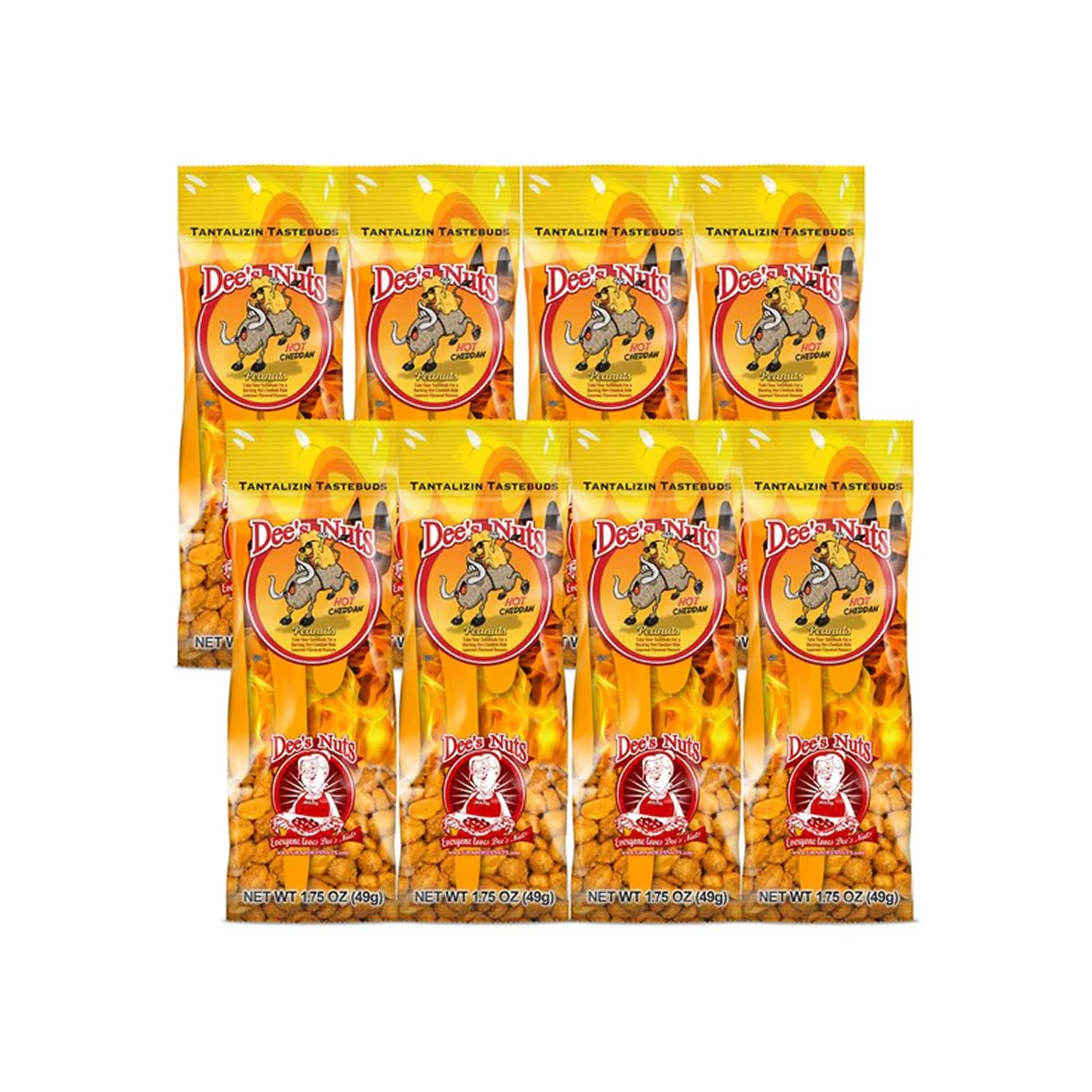 Hot Cheddah Gourmet Peanuts8-1.75oz Bags
