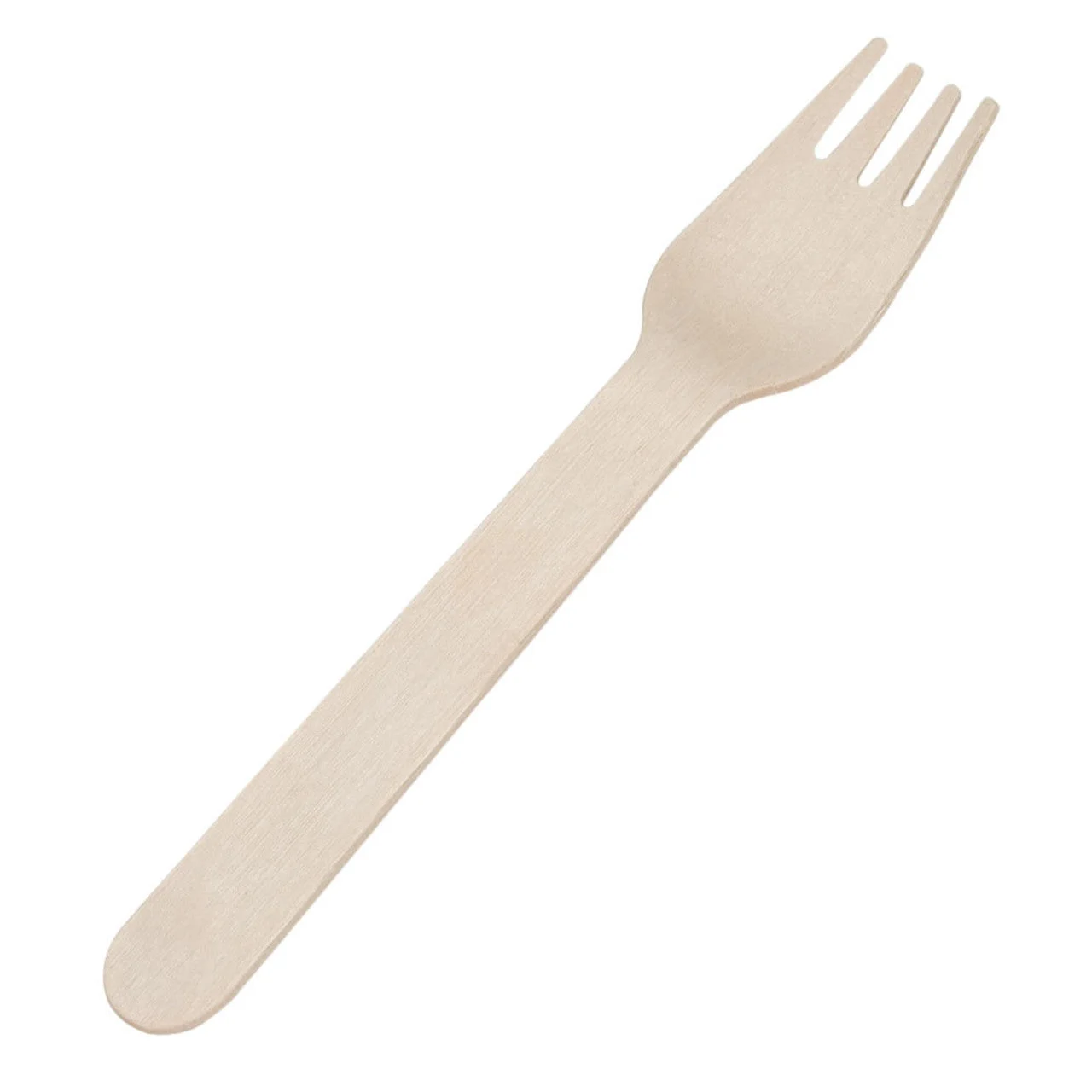 Individually Wrapped Wooden Fork - 1000ct - Foodservice and Restaurant Packaging - Take-out Containers - Canadian Distribution