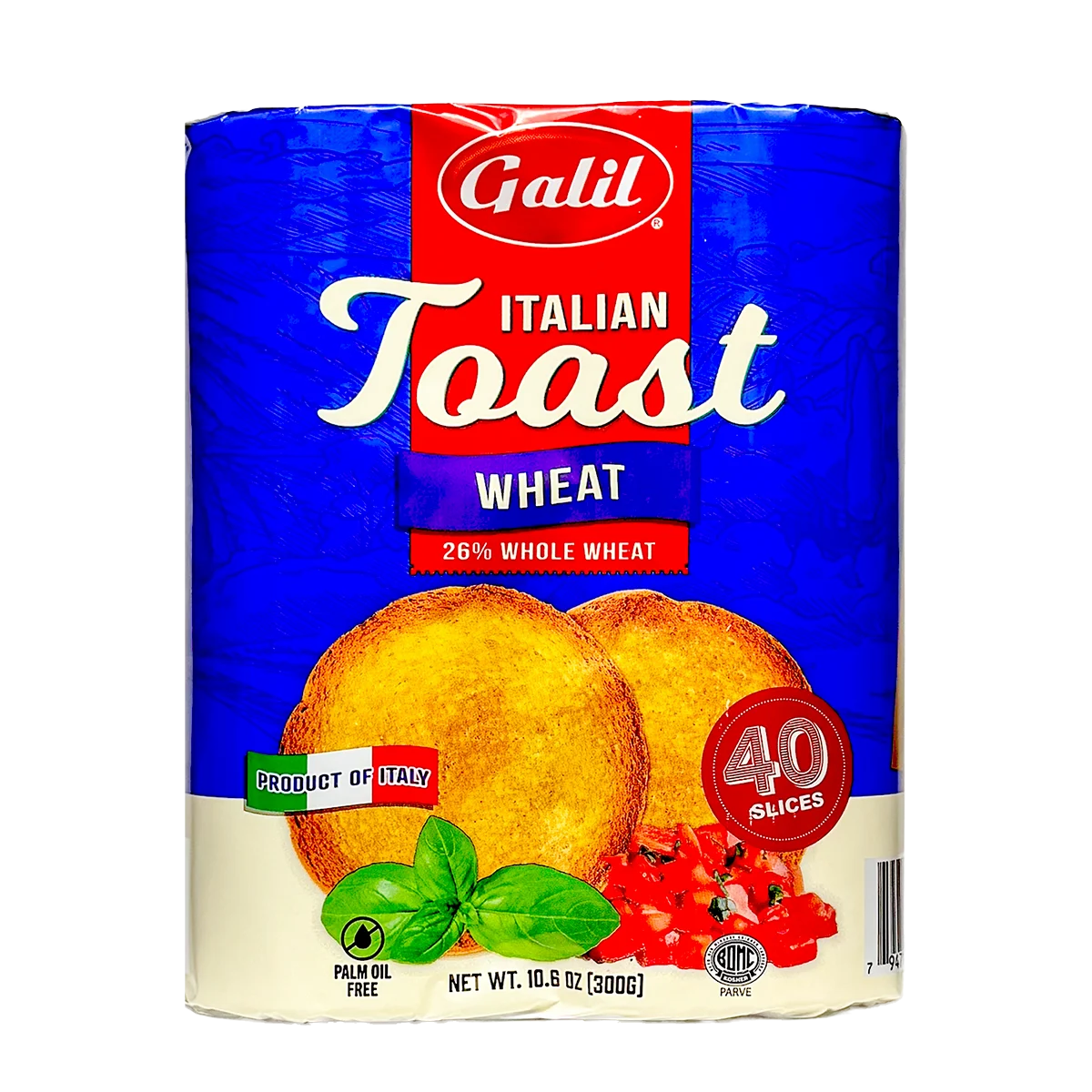 Italian Toast | Whole Wheat | 10. 6 oz | Galil