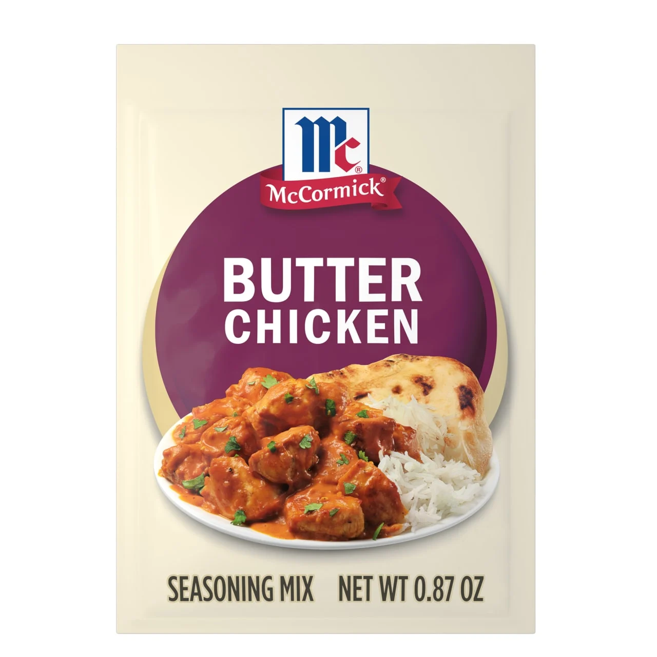 McCormick Butter Chicken Seasoning Mix, 0.87 oz (6-Pack)