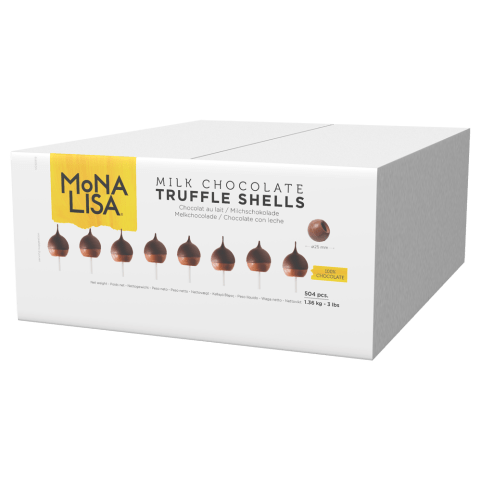 Mona Lisa - Milk Chocolate Truffle Shells - 504EACH - Barry Callebaut - Canadian Distribution