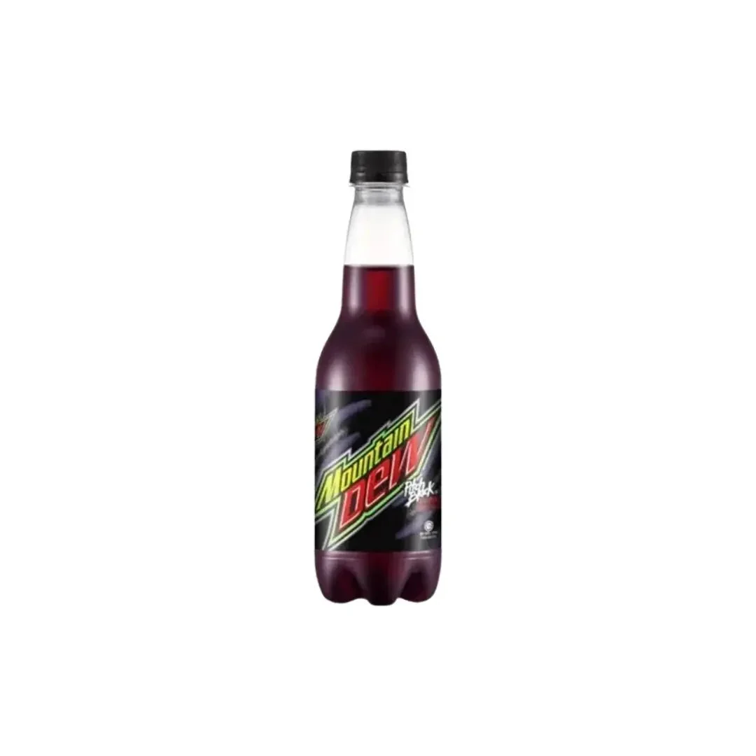 Mountain Dew Pitch Black – Grape-Flavoured Soda 473 mL Bottle (Malaysia Exclusive)