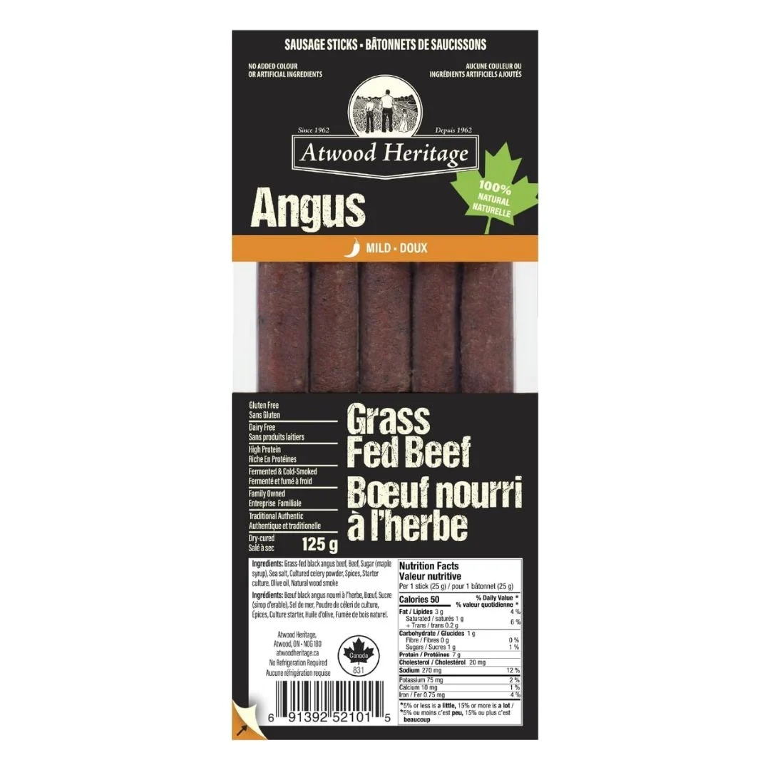 *New - Atwood Heritage Fermented Cold Smoked Natural Meat Snack Sticks