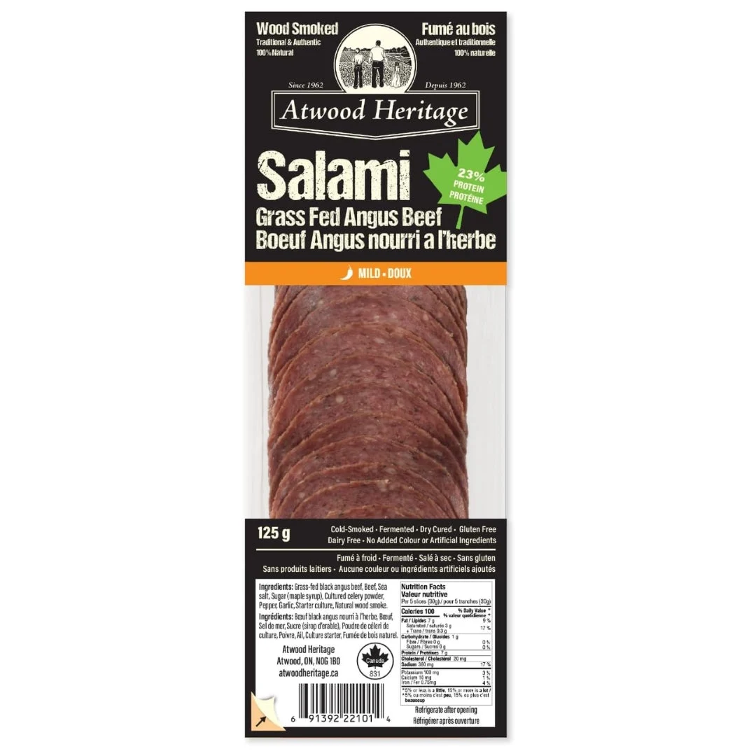 *New - Atwood Heritage Fermented Cold Smoked Natural Salami Slices