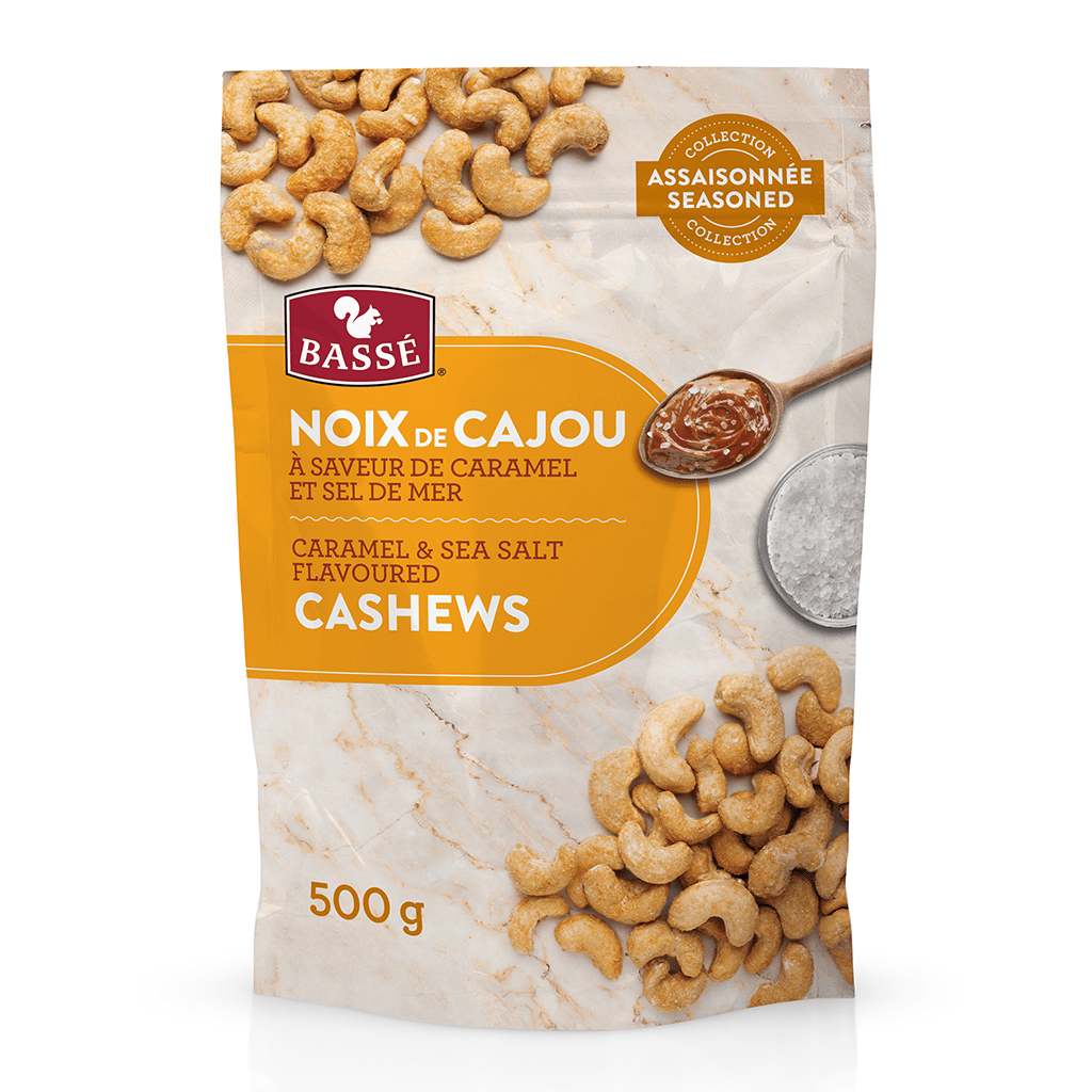 Caramel and Sea Salt Flavoured Cashews (500g)