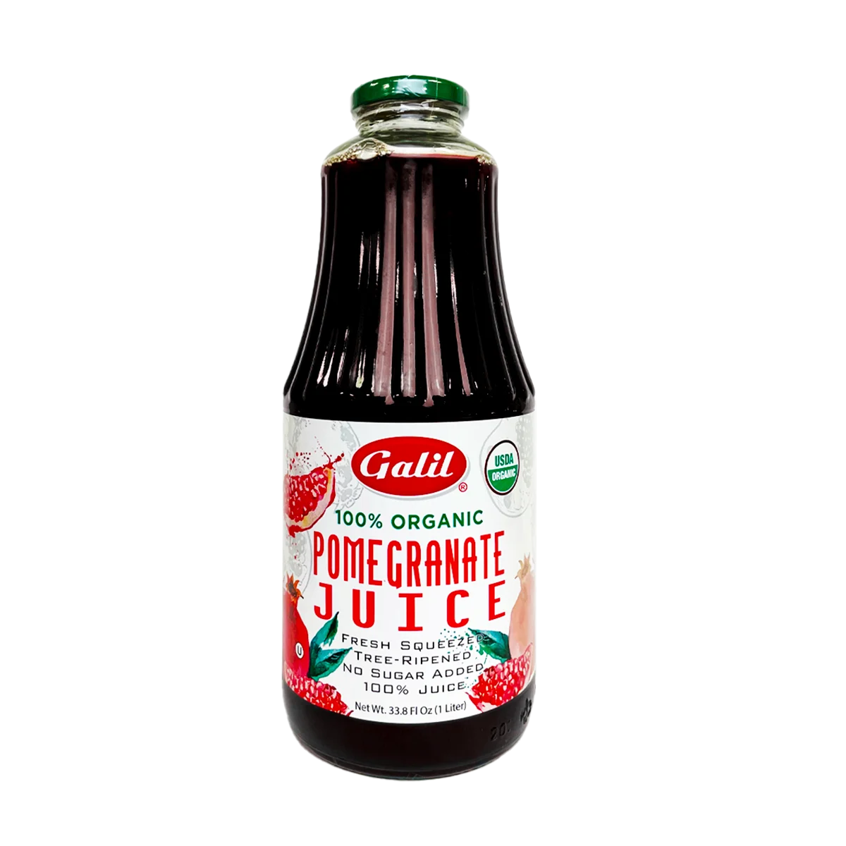 Organic Pomegranate Juice | 100% Juice | 1L | Galil