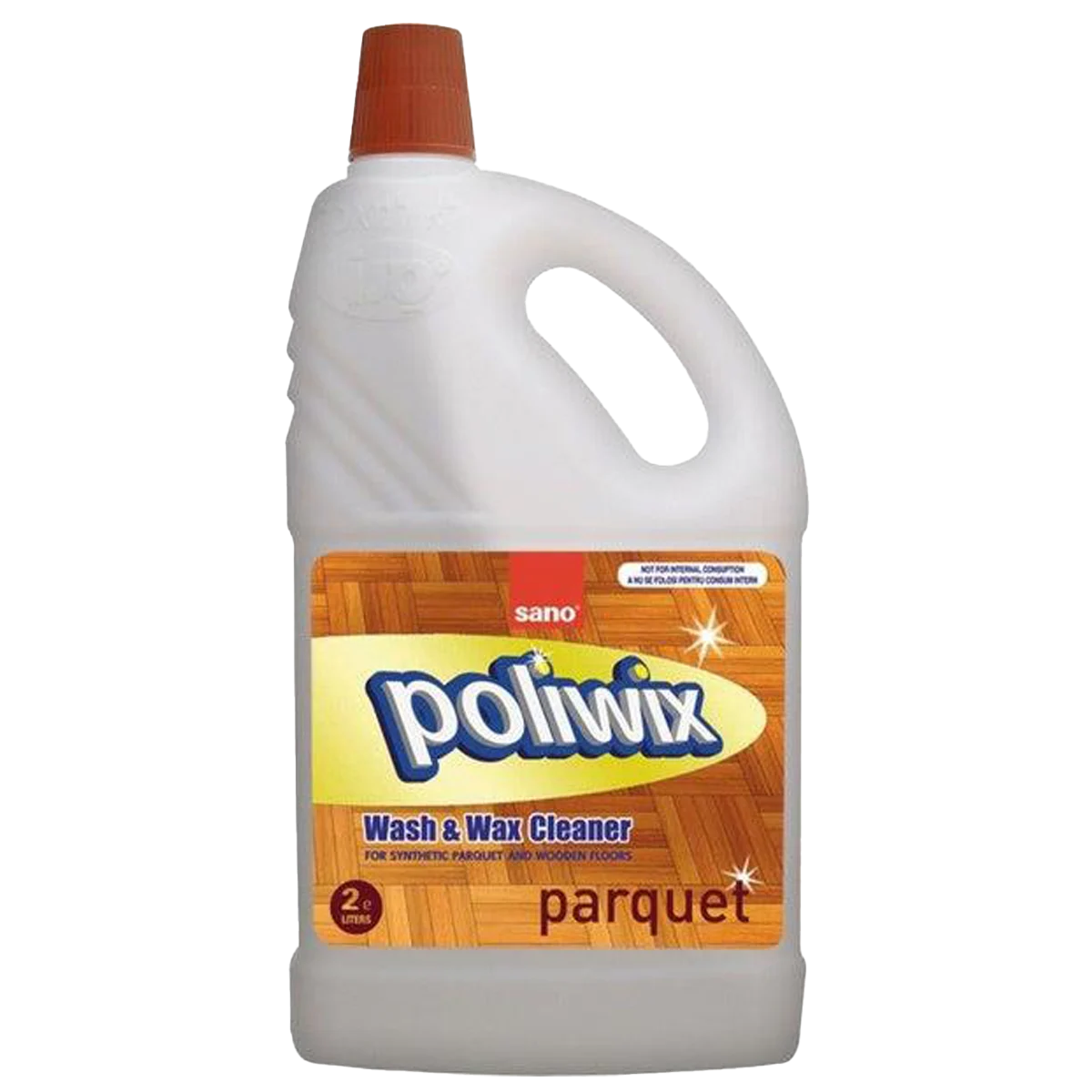 Poliwix Parquet Wash & Wax Floor Cleaner for Wood & Stone | 2 L | sano