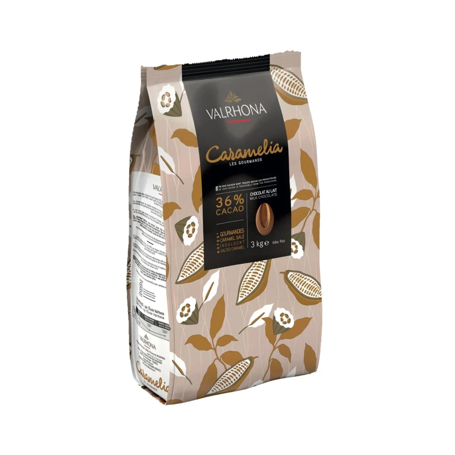 VALRHONA Caramelia 36% – Milk Chocolate Couverture - 3kg - Canadian Distribution